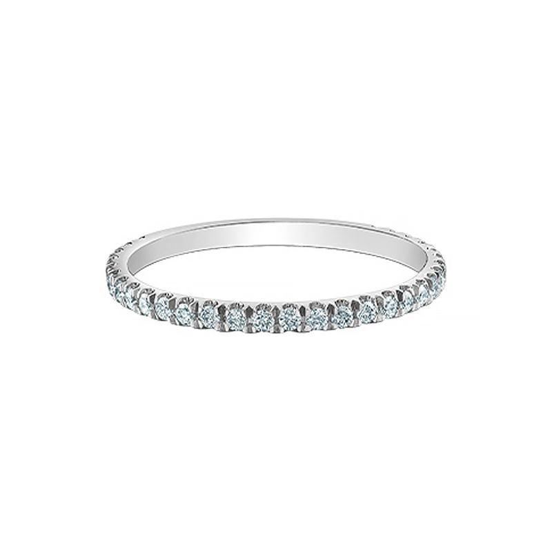 0.32TDW Lab-Cultivated Diamond Band in 14K White Gold