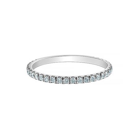 0.32TDW Lab-Cultivated Diamond Band in 14K White Gold