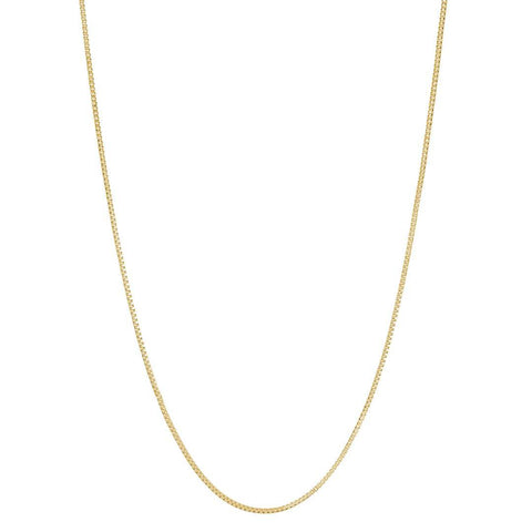 Gold IP Stainless Steel Polished 1mm Box 20