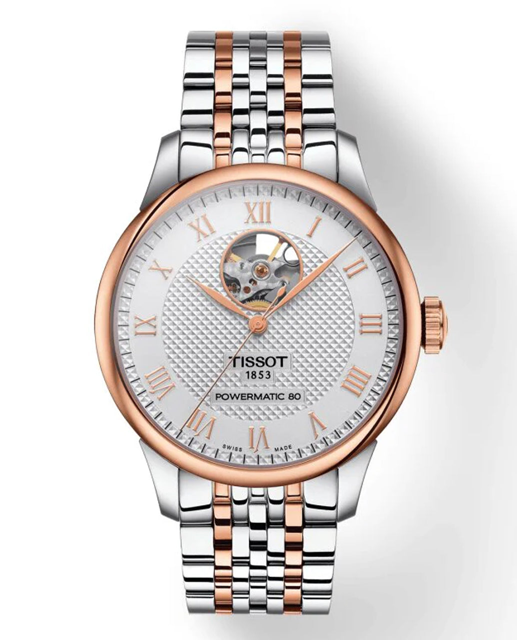 Tissot Le Locle Powermatic 80 Open Heart Automatic Men&#39;s Watch T0064072203302