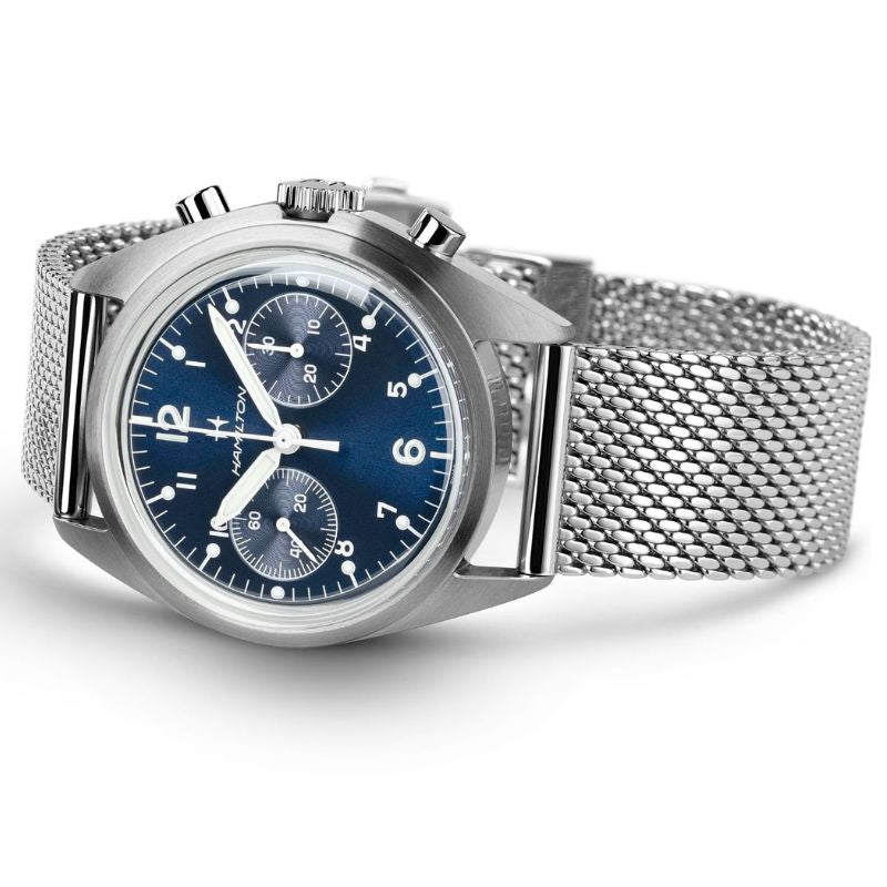 Hamilton Khaki Aviation Pilot Pioneer Mechanical Chronograph Mens Watch H76409140