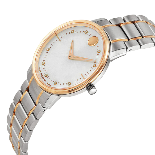 Movado TC Two-Tone Diamond Women&#39;s Watch 0606692