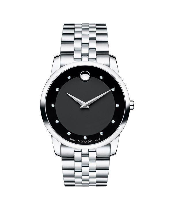 Movado Museum Classic Quartz Diamonds Mens Watch 0606878