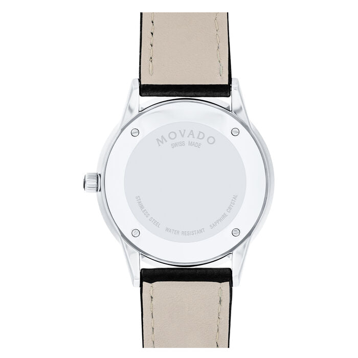 Movado Modern Classic Black Leather Automatic Men&#39;s Watch 0607123