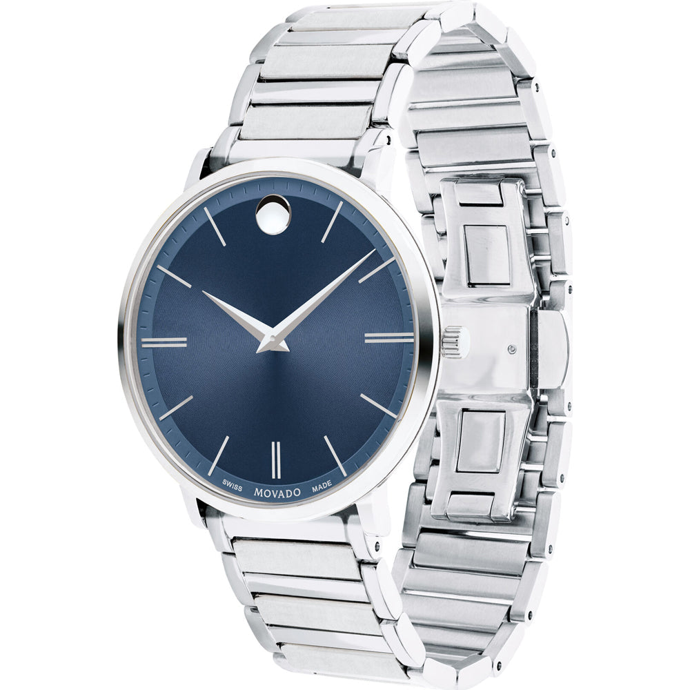 Movado Ultra Slim Blue Dial Men&#39;s Watch 0607168
