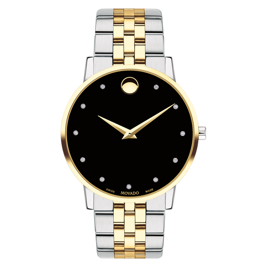 Movado Museum Classic Quartz Diamonds Mens Watch 0607202