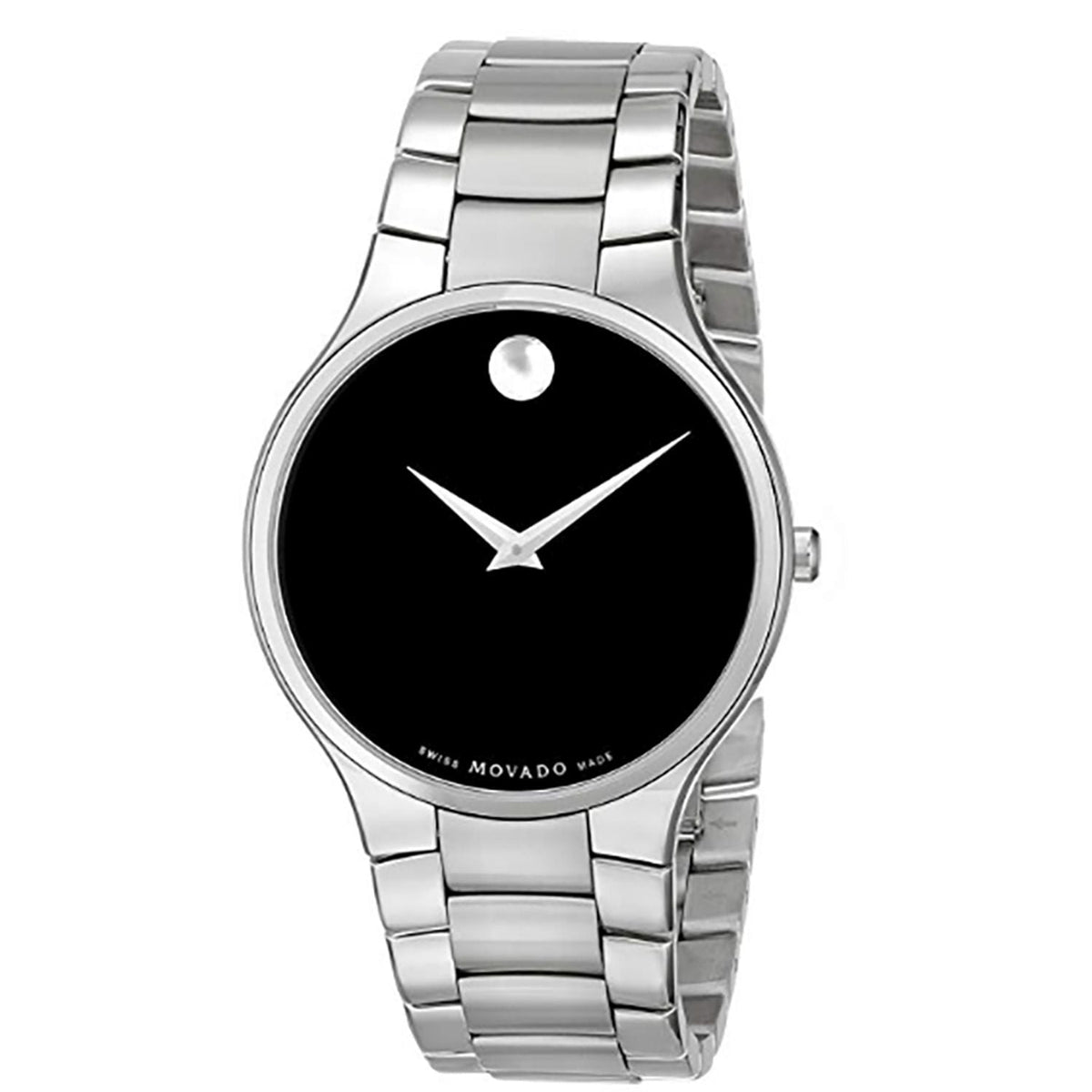 Movado Serio Quartz Black Dial Men&#39;s Watch 0607283