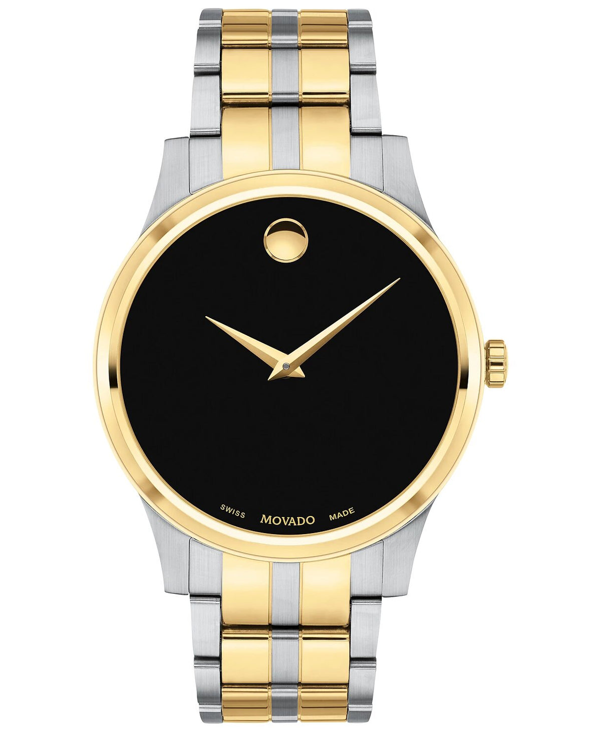 Movado Swiss Gold PVD &amp; Stainless Steel Bracelet Men&#39;s Watch 0607536