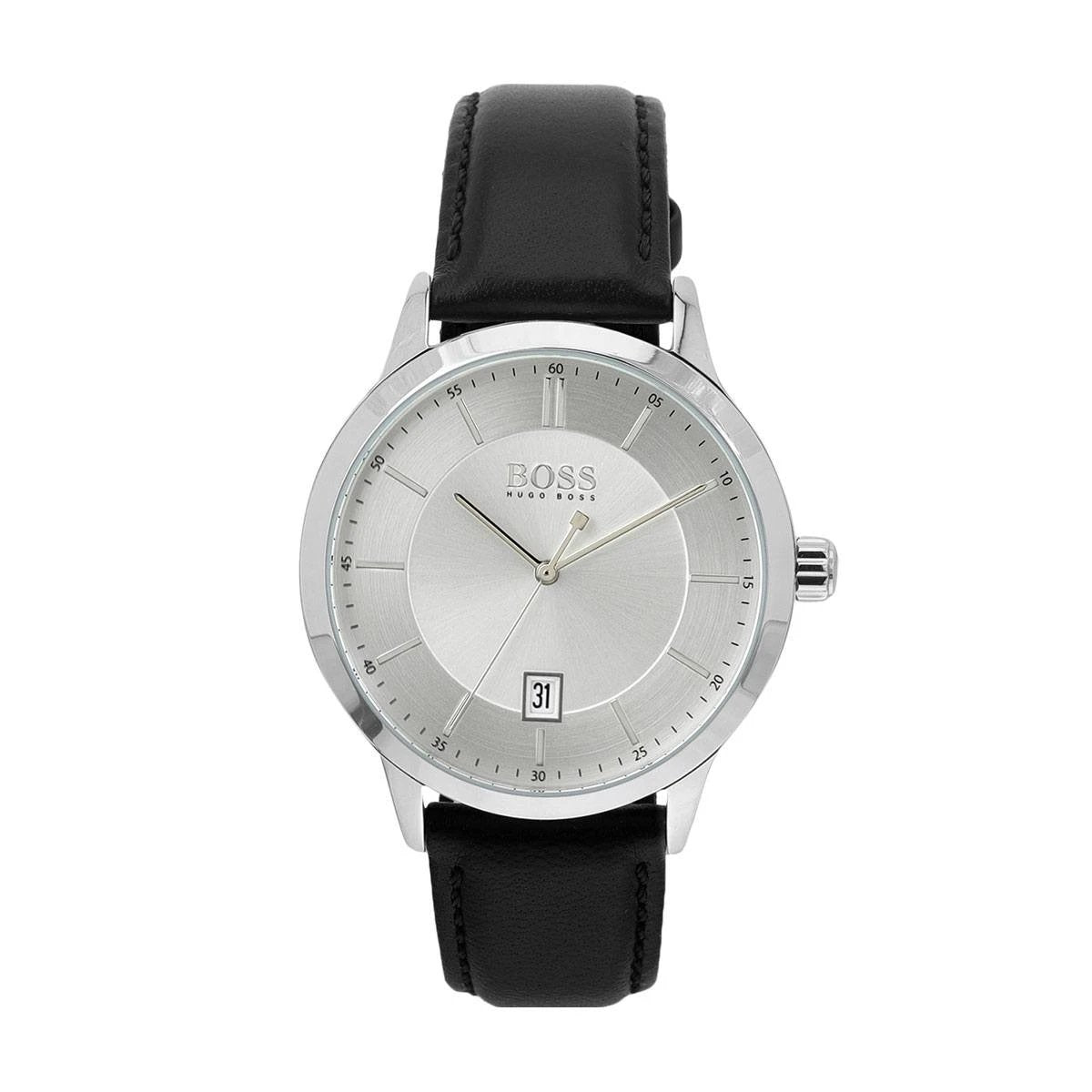 Hugo Boss Officer Men&#39;s Black Leather Watch 1513613