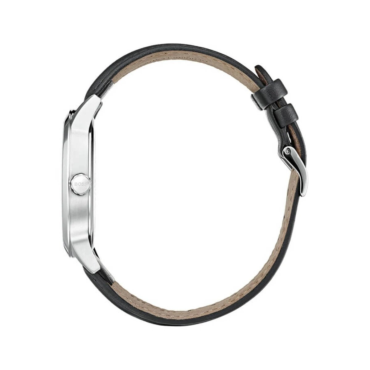 Hugo Boss Officer Men&#39;s Black Leather Watch 1513613