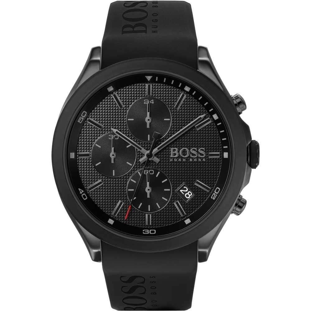 Hugo Boss 1513720 Velocity Black Dial Silicone Quartz Men&#39;s Watch