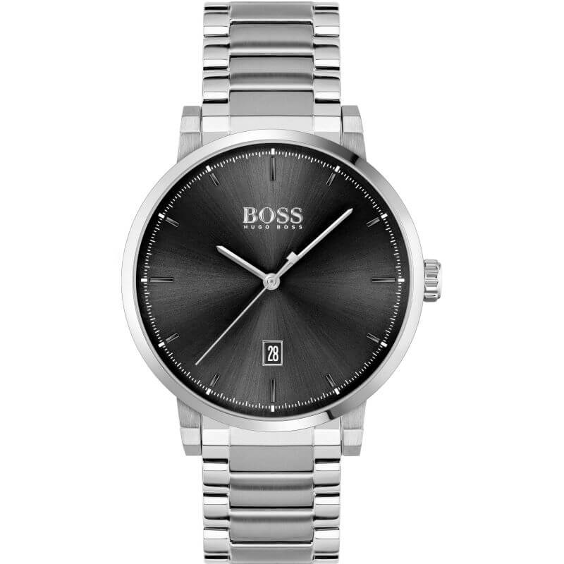 Hugo Boss 1513792 Confidence Analog Black Dial Quartz Men&#39;s Watch