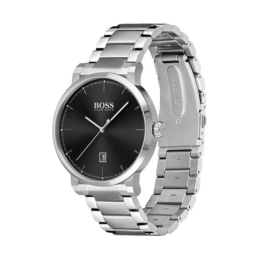 Hugo Boss 1513792 Confidence Analog Black Dial Quartz Men&#39;s Watch