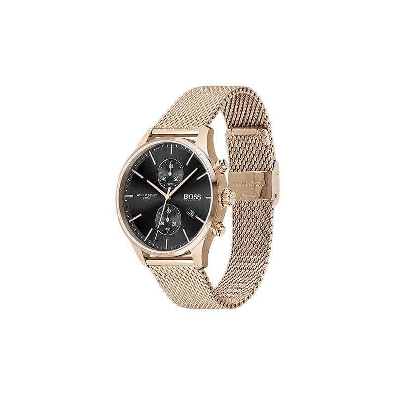 Hugo Boss 1513806 Associate Analog Black Dial Quartz Men&#39;s Watch