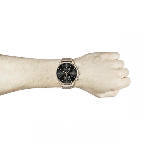 Hugo Boss 1513806 Associate Analog Black Dial Quartz Men's Watch 