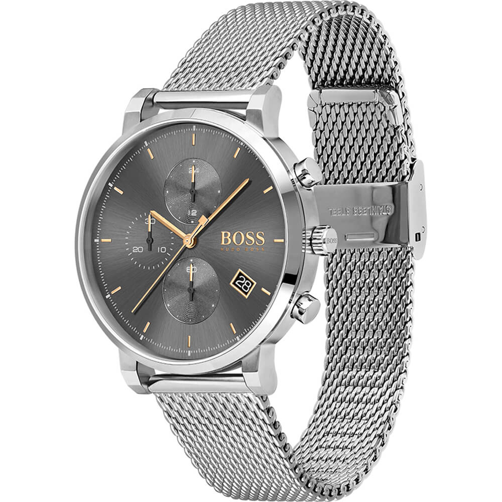 Hugo Boss 1513807 Integrity Horloge Grey Dial Quartz Men&#39;s Watch