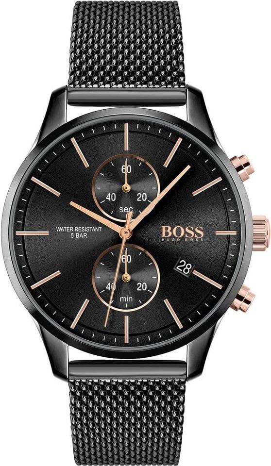 Hugo Boss 1513811 Associate Analog Black Dial Quartz Men&#39;s Watch
