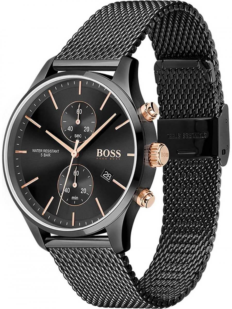 Hugo Boss 1513811 Associate Analog Black Dial Quartz Men&#39;s Watch