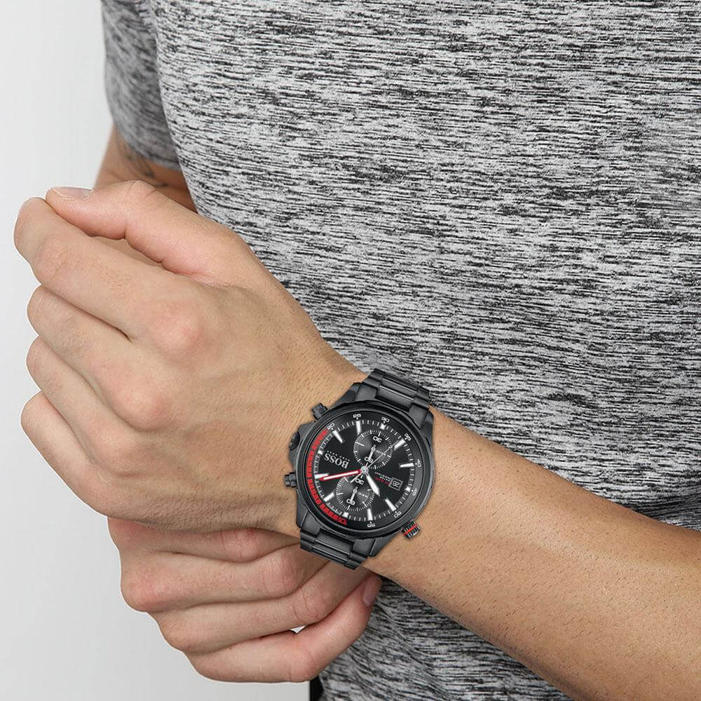 Hugo Boss 1513825 Globetrotter Chronograph Quartz Men&#39;s Watch