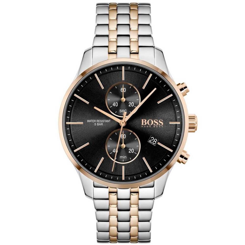 Hugo Boss 1513840 Associate Two-Tone Stainless Steel Quartz Men&#39;s Chrono Watch