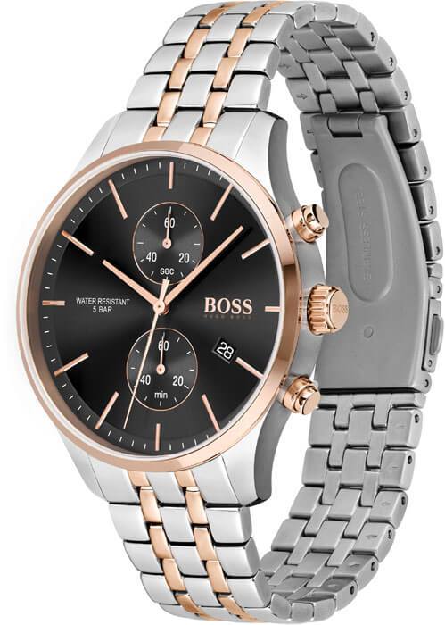 Hugo Boss 1513840 Associate Two-Tone Stainless Steel Quartz Men&#39;s Chrono Watch