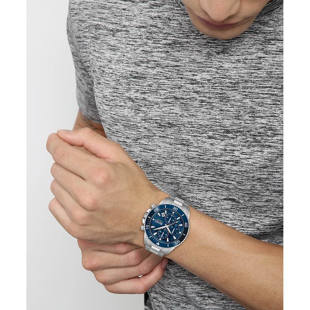 Hugo Boss 1513907 Admiral Blue Dial Quartz Men&#39;s Watch 