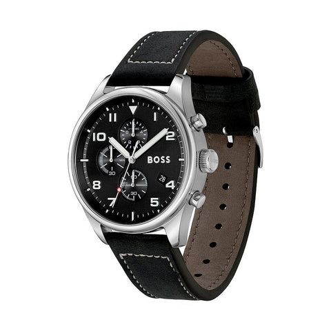 Hugo Boss Black Leather View Men's Watch 1513987