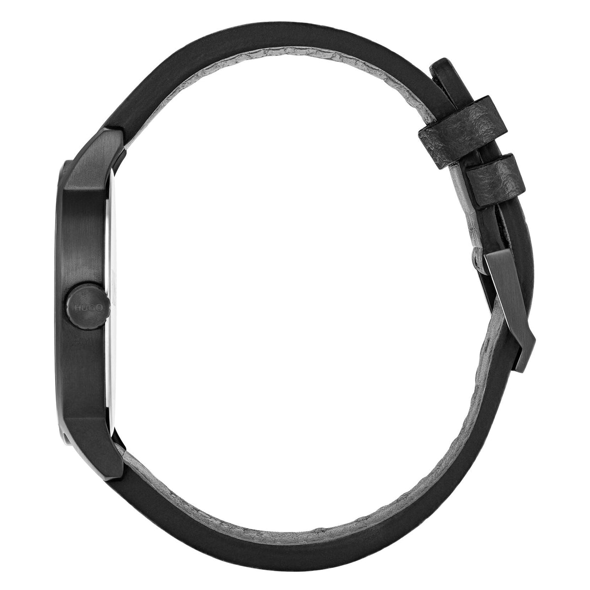 Hugo Boss Stand Grey Leather Quartz Men&#39;s Watch 1530074