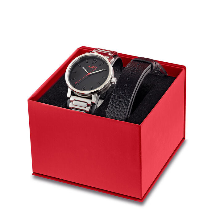 Hugo Boss Rase Mens&#39; Watch &amp; Interchangeable Strap Gift Set