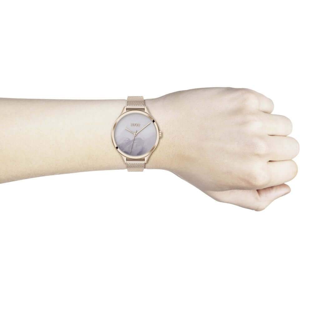 Hugo Boss 1540060 Smash Rose Gold Plated Quartz Women&#39;s Watch