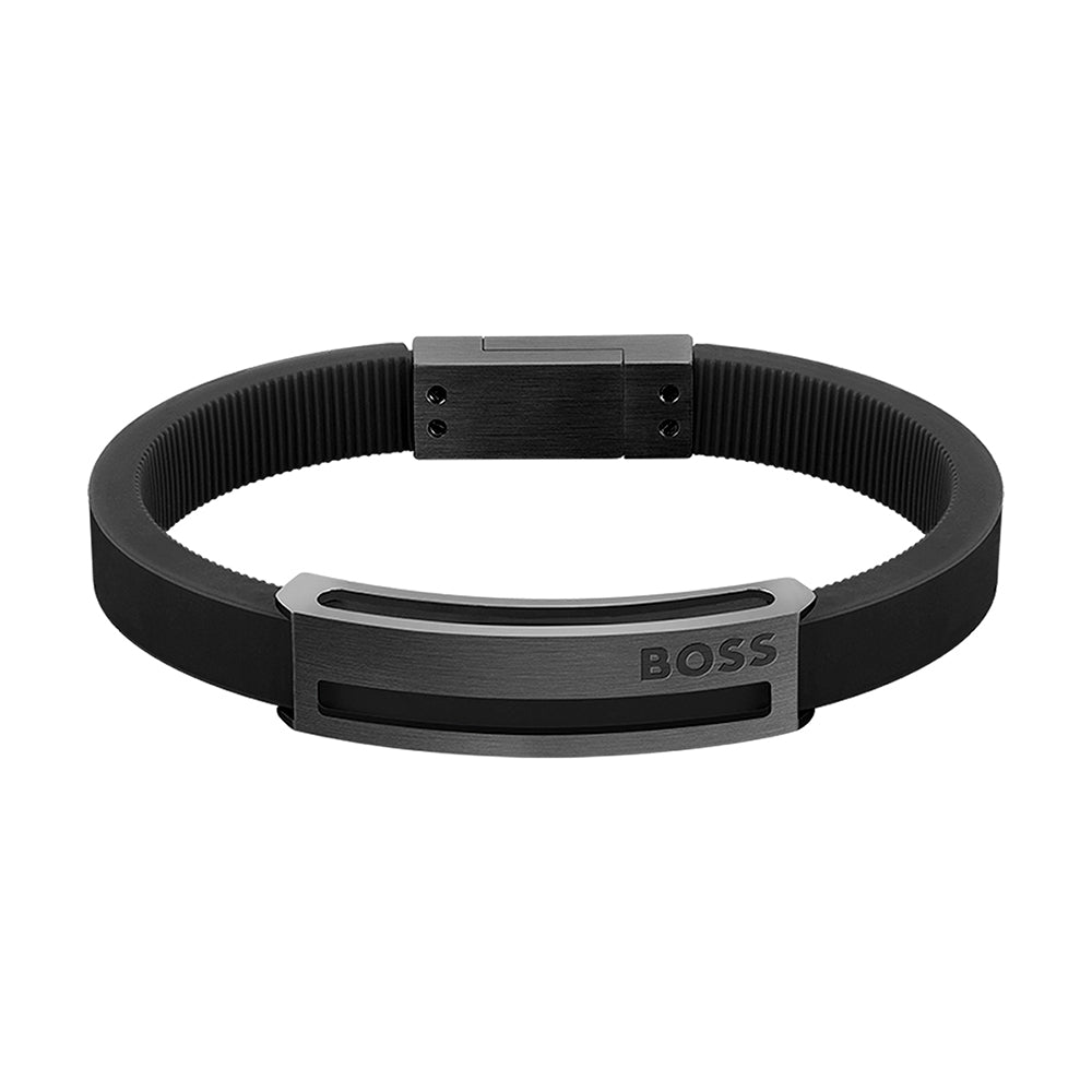 Hugo Boss Jewelry Men&#39;s Sarkis A Collection Silicone Bracelet 1580363M