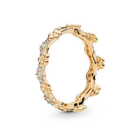 Pandora Flower Ring In Pandora Shine With 27 Bead-Set