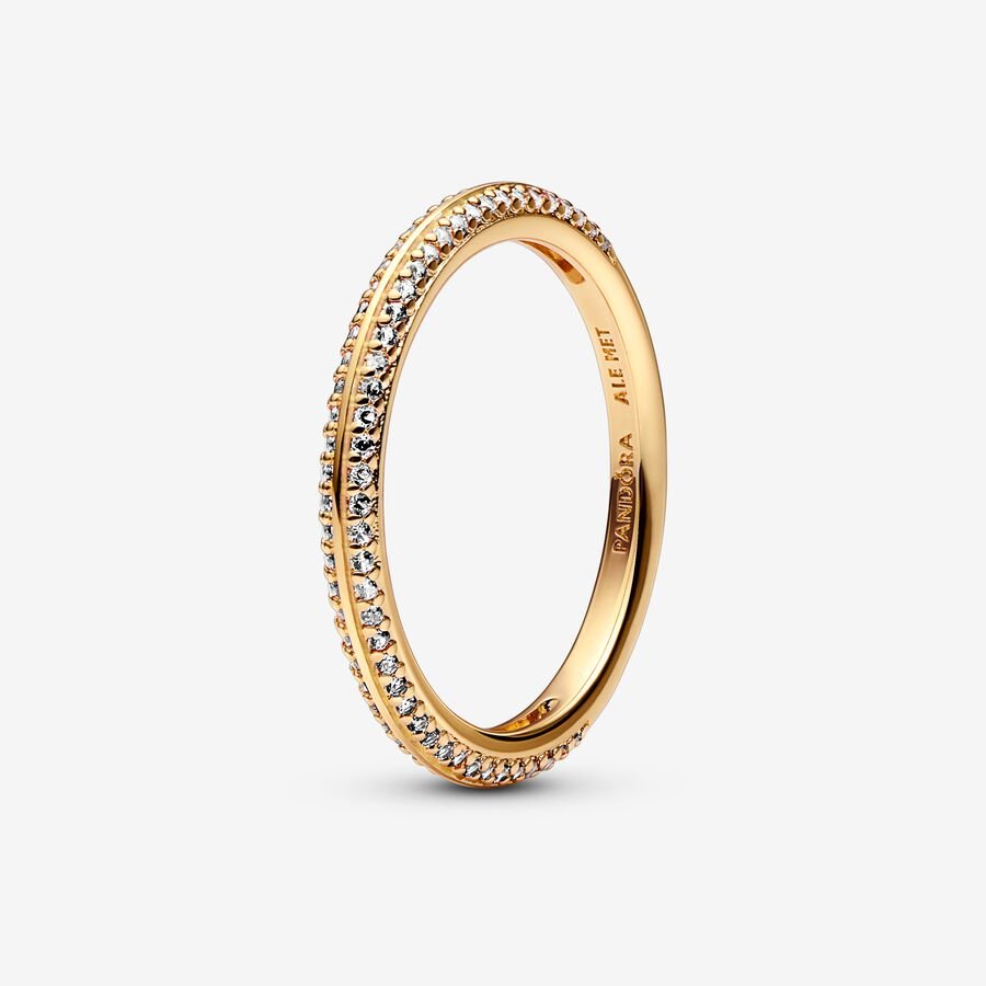 Pandora ME Gold plated Pave Ring