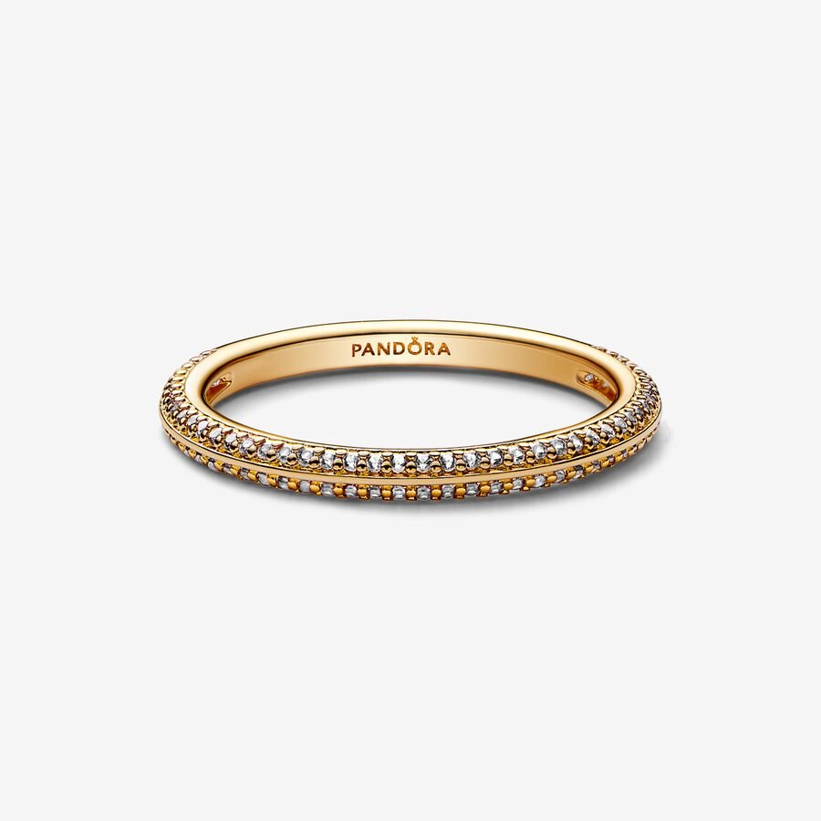 Pandora ME Gold plated Pave Ring