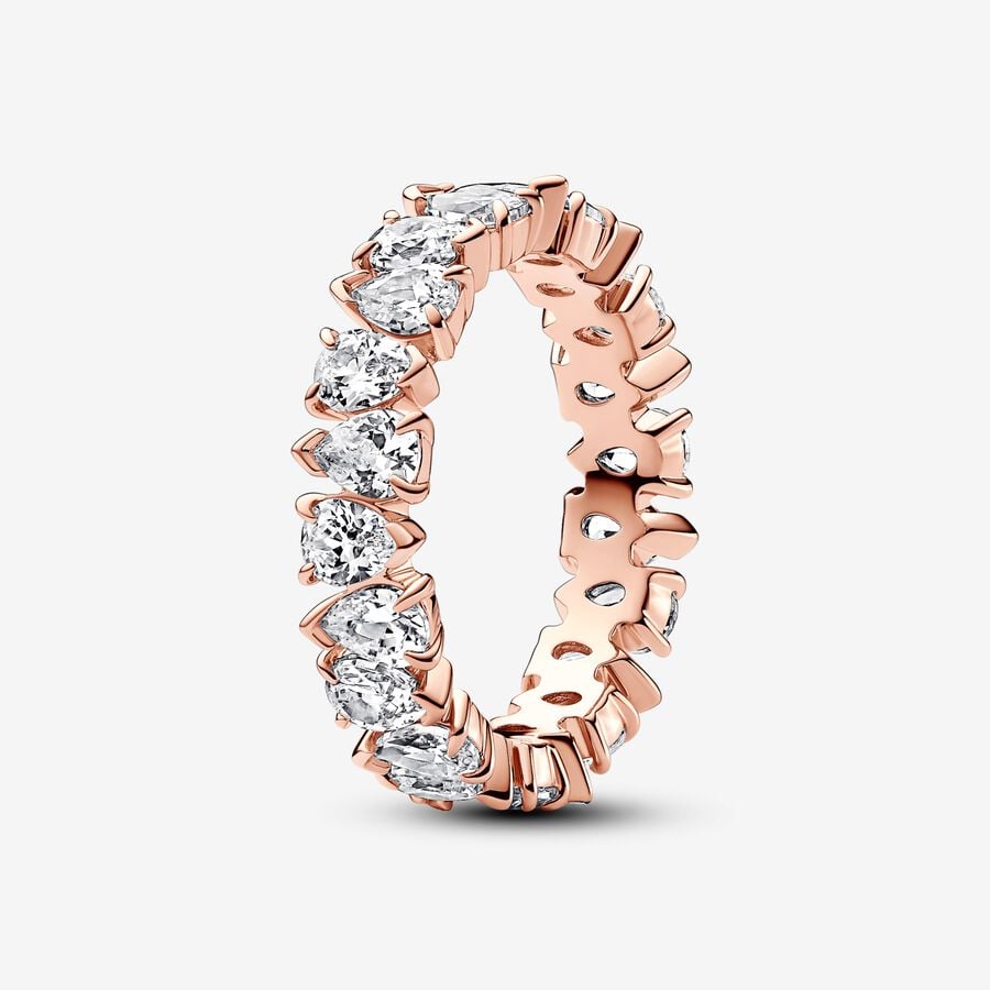 Pandora Alternating Sparkling Band Ring