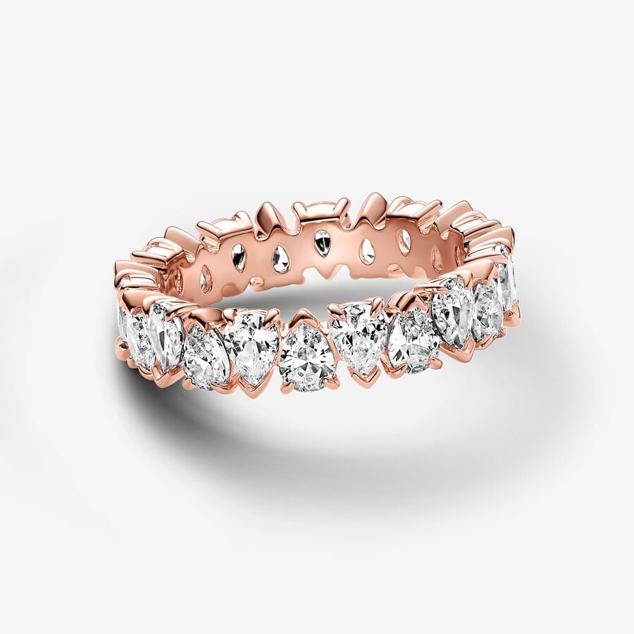 Pandora Alternating Sparkling Band Ring