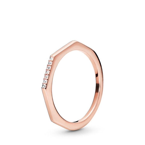 Pandora Rose Ring With Clear Cubic