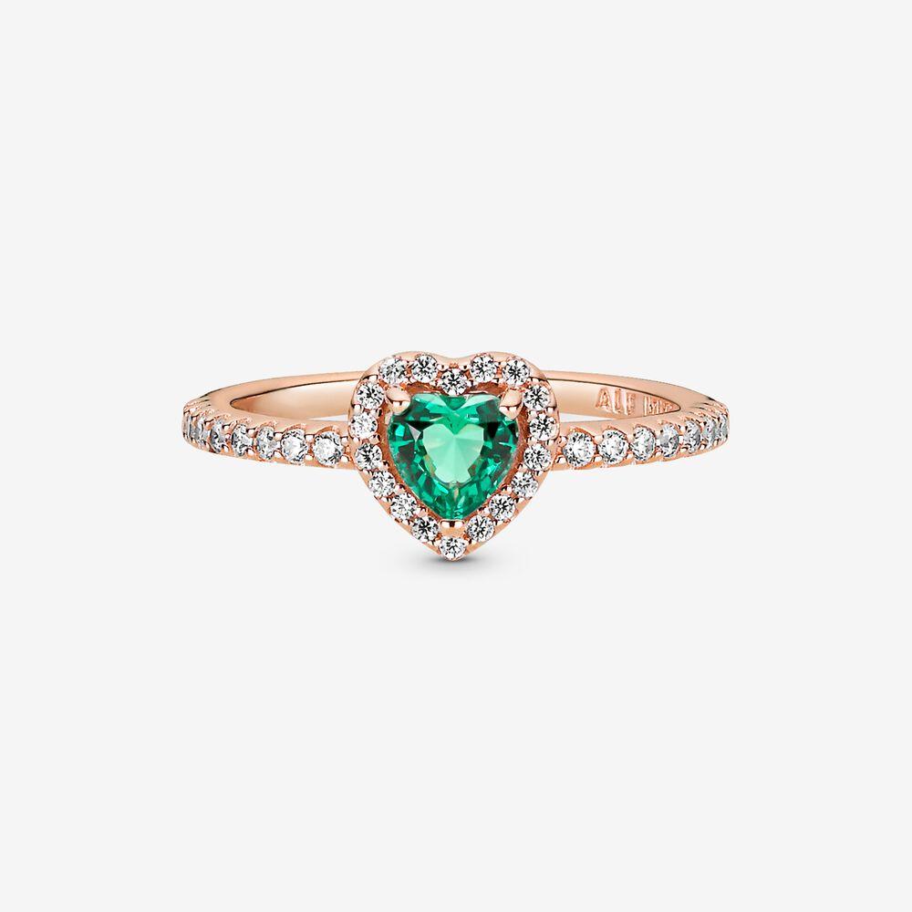 Pandora Sparkling Elevated Heart Ring