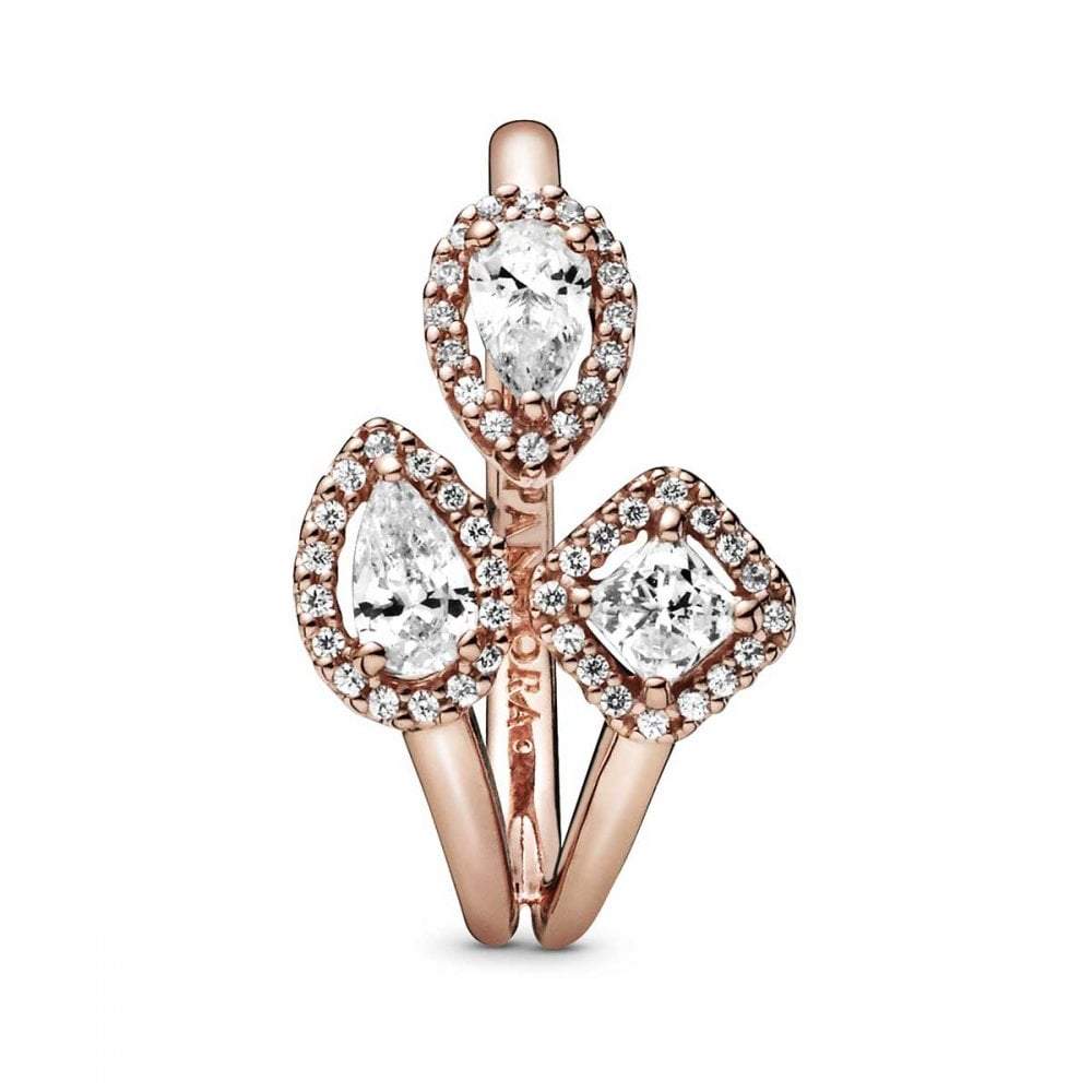 Pandora Geometric Shapes Open Ring