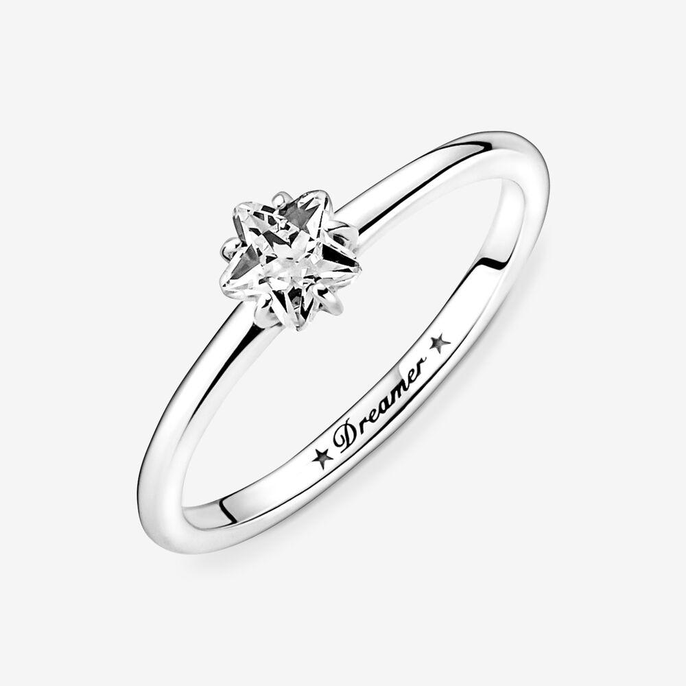 Pandora Celestial Sparkling Star Solitaire Ring