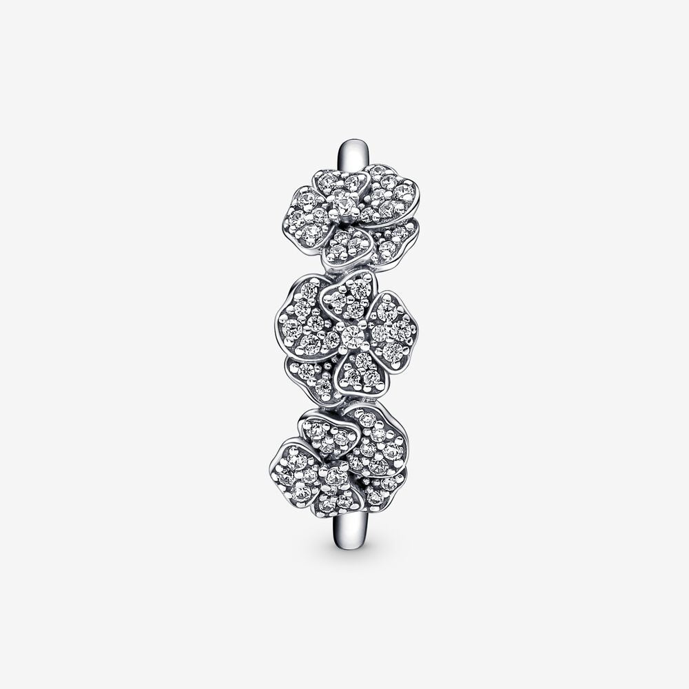 Pandora Triple Pansy Flower Ring