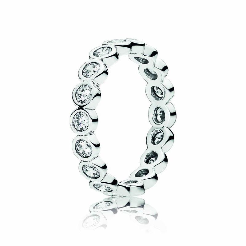 Pandora Ring Alluring Brilliant Clear Cubic Zirconia
