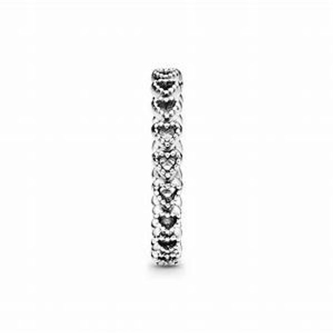 Pandora Openwork Heart Silver Ring