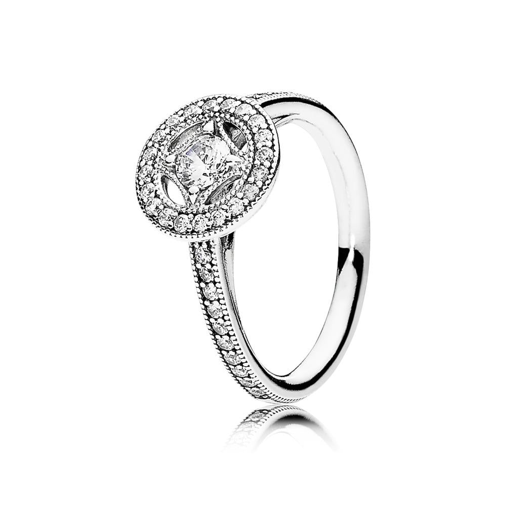 Pandora Ring Vintage Allure With Milgrain Details