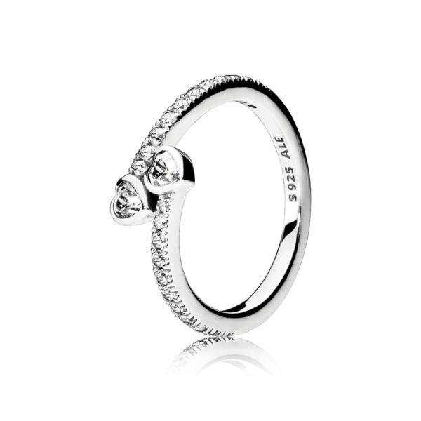 Pandora Ring Forever Hearts With Clear Cubic Zirconia