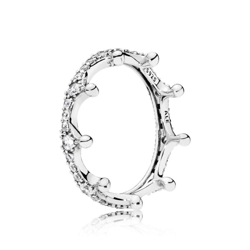 Pandora Crown Ring In Sterling Silver With 36 Bead-Set