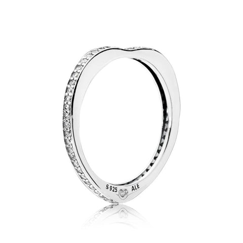Pandora sparkilng arcs of love ring