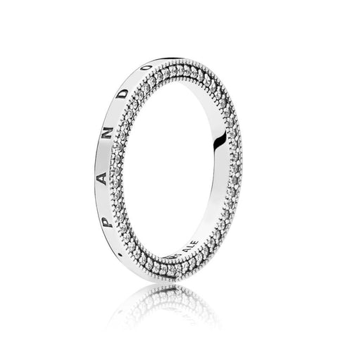 Pandora Logo Ring In Sterling Silver