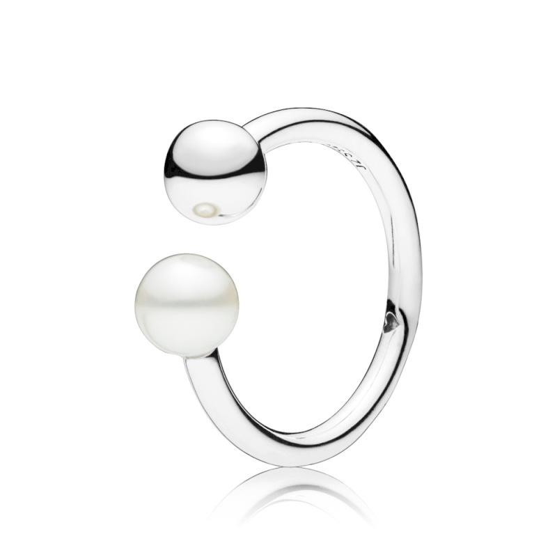 Pandora Open Ring In Sterling Silver With 1 Peg-Set