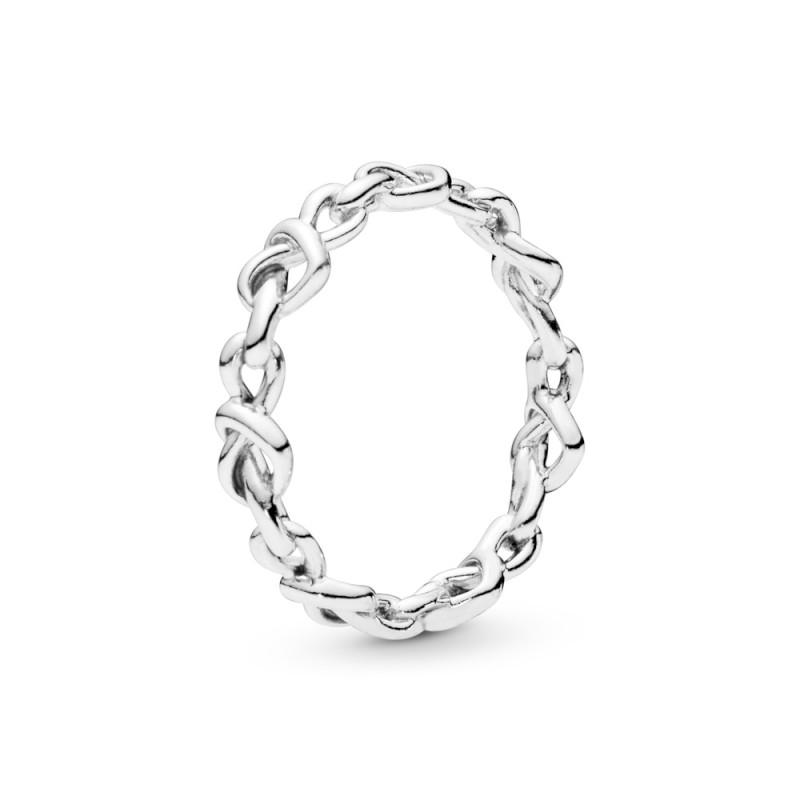 Pandora Knotted Hearts Silver Ring
